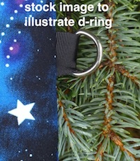 d-ring add on for knitting pouch