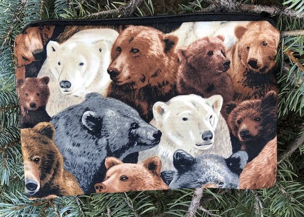 Bears zippered bag, The Scooter