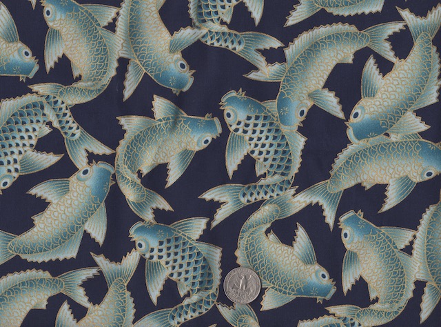 Japanese koi soft sided case for mahjong racks and matching tile bag