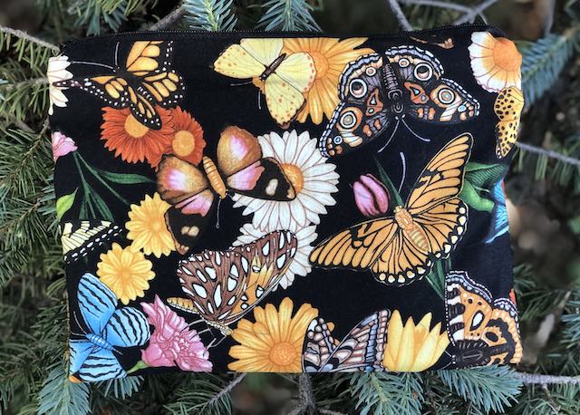 Butterflies Mahjongg card and coin purse, The Slide Butterflies Mahjongg card and coin purse, The Slide