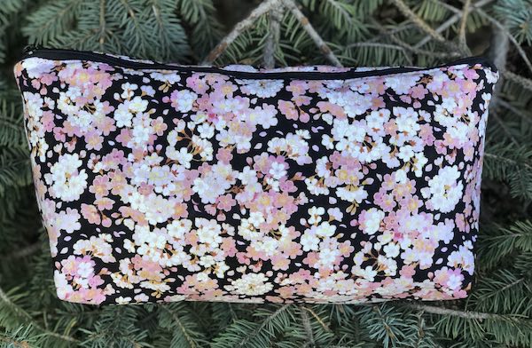 Cherry Blossoms Large Zini Flat Bottom Bag