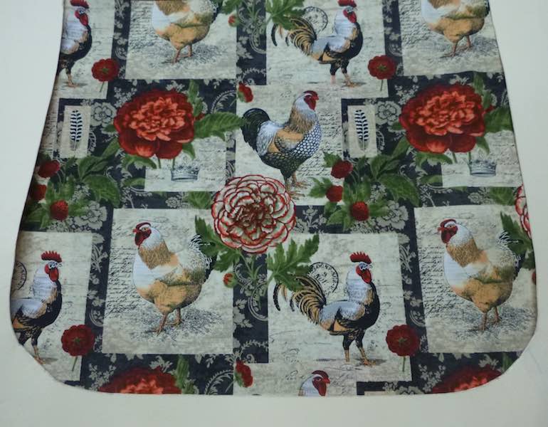 Chickens and flowers flap for messenger bag