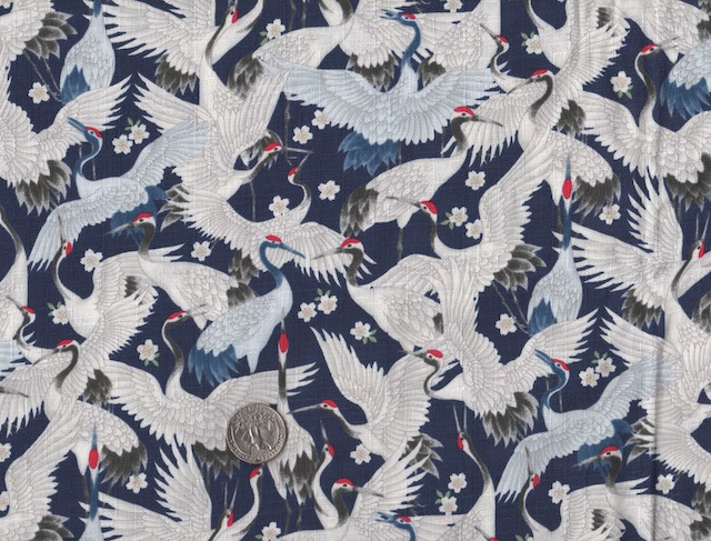 Japanese cranes for custom mahjong rack and tile set