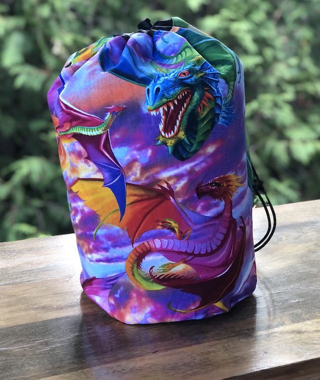 Colorful Dragons drawstring bag, The Large Suebee Colorful Dragons drawstring bag, The Large Suebee