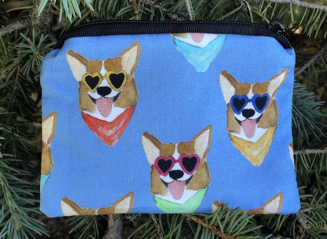 Corgi Love coin purse, The Raven Corgi Love coin purse, The Raven