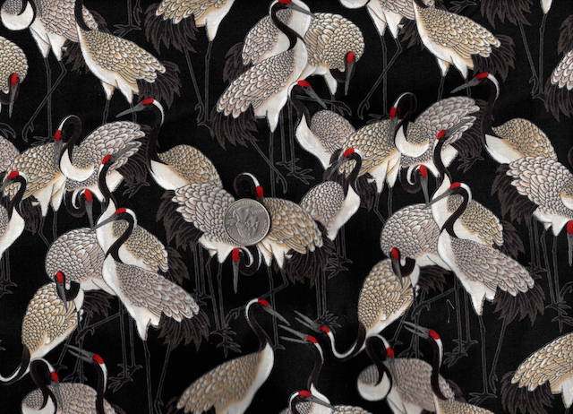 Japanese cranes mahjong storage set