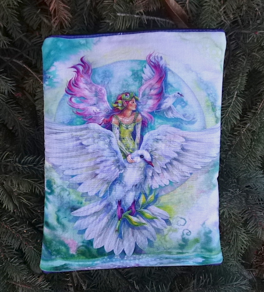 Fairy on a dove purse