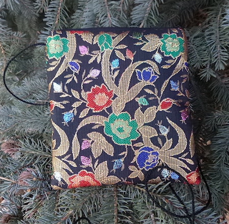 floral brocade shoulder bag small evening purse 