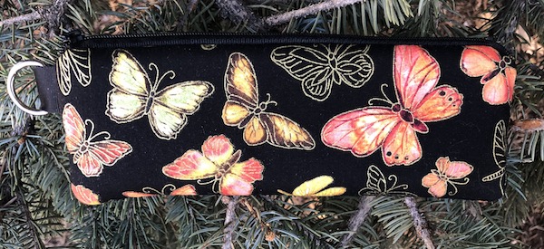 Butterflies padded case for glasses