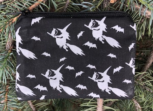 Flying Witches Coin purse, The Raven - pick black or yellow