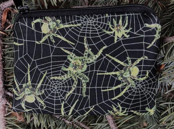 Glow in the Dark Spiders Coin purse, The Raven