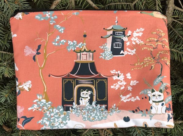Imperial Gardens Supa Scribe extra large pencil case or makeup bag