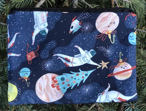 Merry Spacemas zippered bag, The Scooter