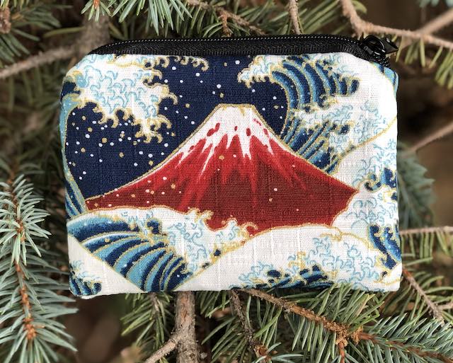 Mt Fuji coin purse, The Raven Mt Fuji coin purse, The Raven