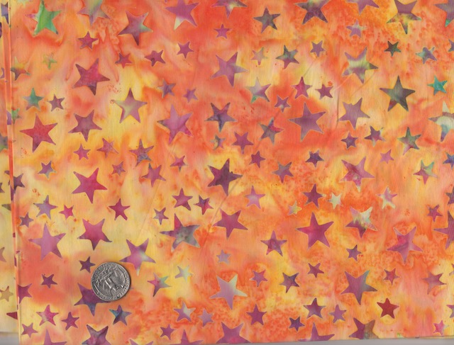 orange batik for custom mahjong rack and tile set