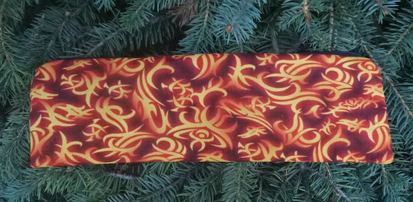 flaming symbols chopstick pouch