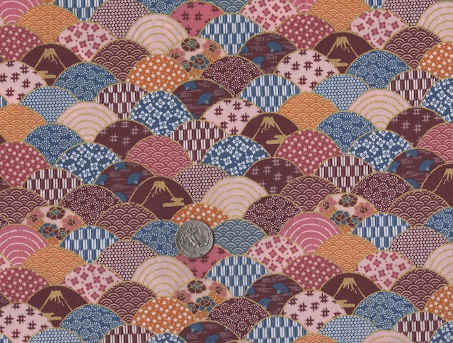 Japanese scallops custom made soft sided tote for mahjong racks and tiles