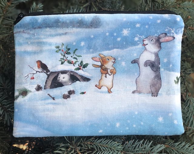 Snow Bunny Fun zippered bag, The Scooter Snow Bunny Fun zippered bag, The Scooter