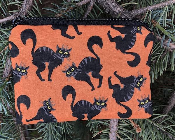 Spike Coin purse, The Raven - on green or orange