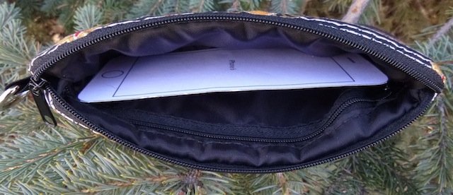 iphone purse with inside zippered pocket