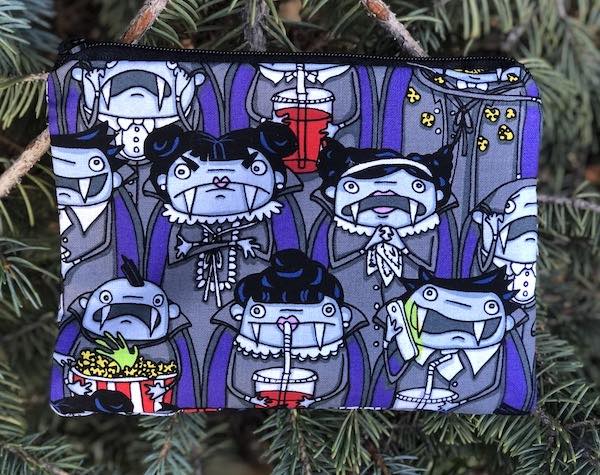 Vampires at the Movies Goldie zippered bag