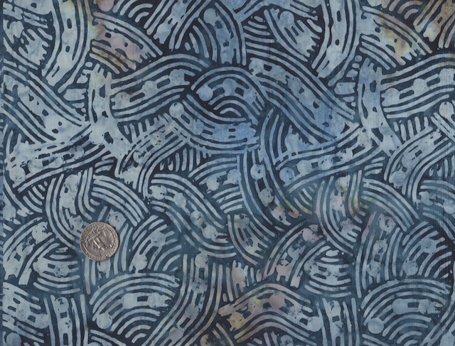 blue batik for softsided mahjong rack and tile set