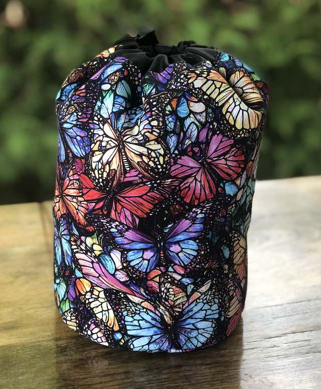 Whispering Wings SueBee Round Drawstring Bag Whispering Wings SueBee Round Drawstring Bag