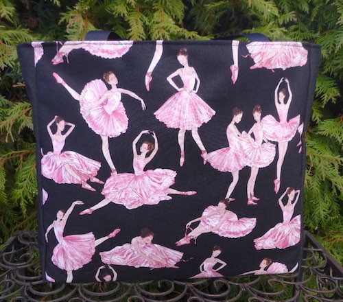 ballet dancers tote bag