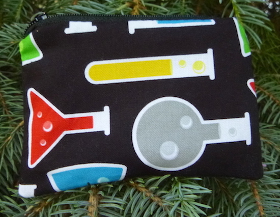 science beakers coin purse