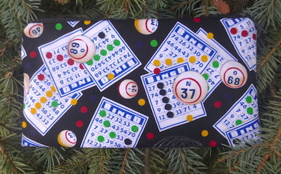 bingo zippered pouch pencil case