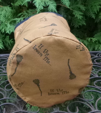 witches broom scrabble tile bag