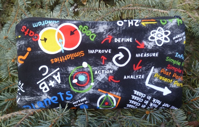 teacher's chalkboard pencil case