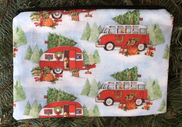 Christmas camping zippered bag
