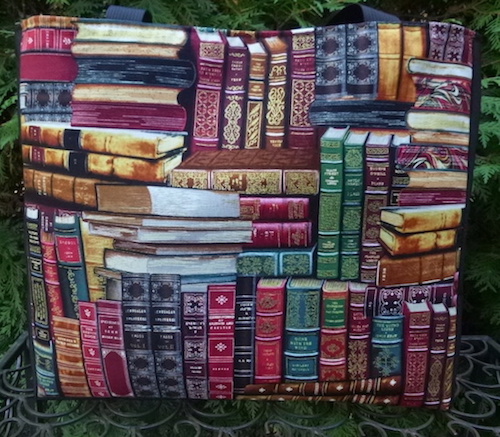 library book bag tote 