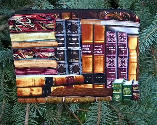 classic books zippered bag