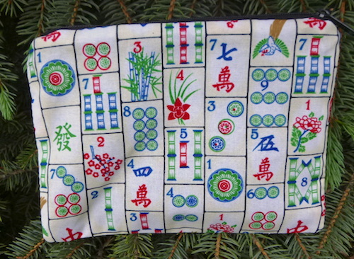 mahjongg zippered bag