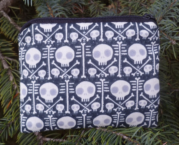 skulls coin purse