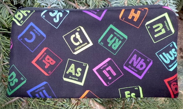 Periodic Table elements pencil case
