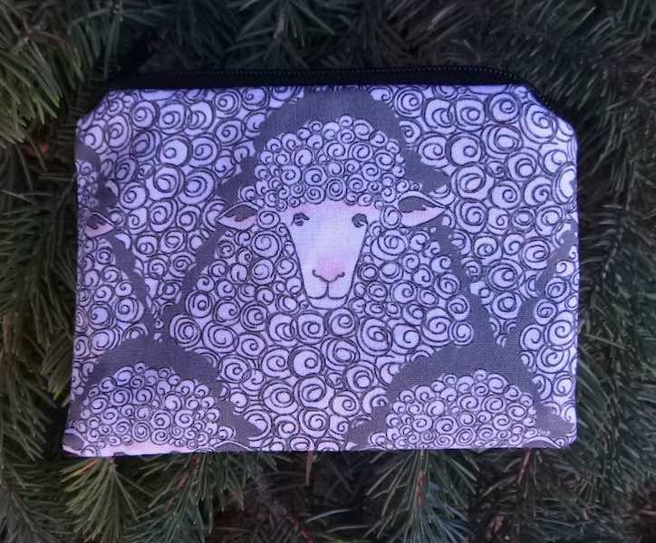 sheep coin purse stitch marker pouch