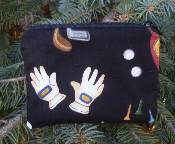 Golf on black Coin Purse, The Raven