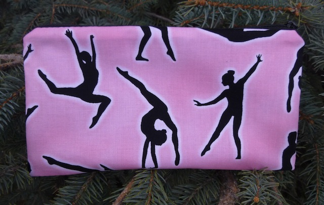 female gymnast pencil case, girls gymnastics pencil case