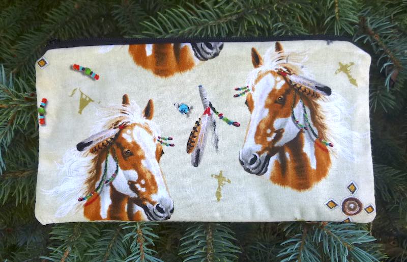 horses and feathers pencil case