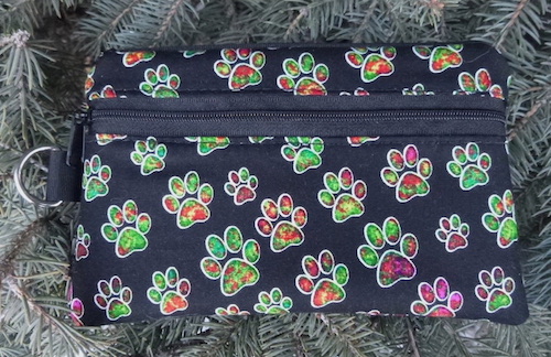 paw prints mini wallet iPhone purse smart phone purse