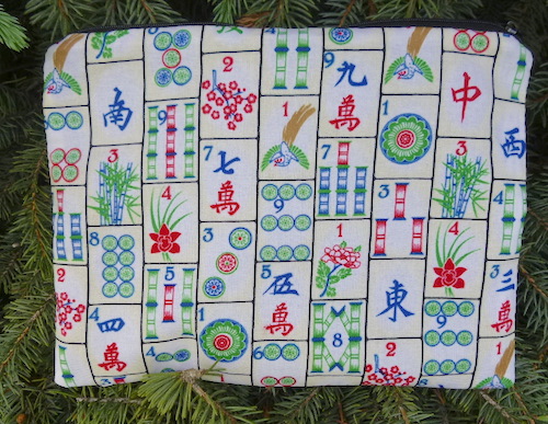 mahjong card and coin pouch Made in America