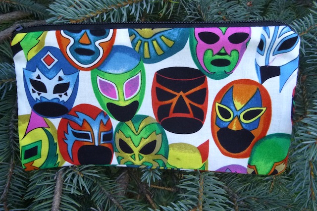 mexican wrestling masks pencil case