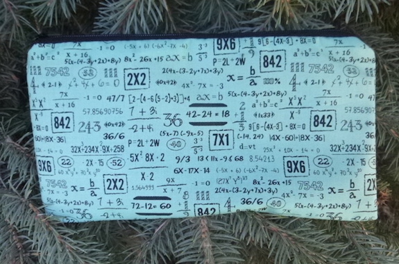 math equations pencil case