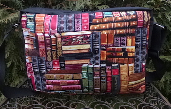 books zippered tote bag