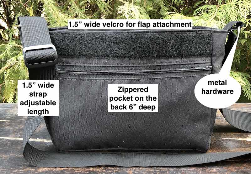 messesnger bag with removable flap