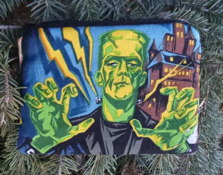 retro movie monsters coin purse