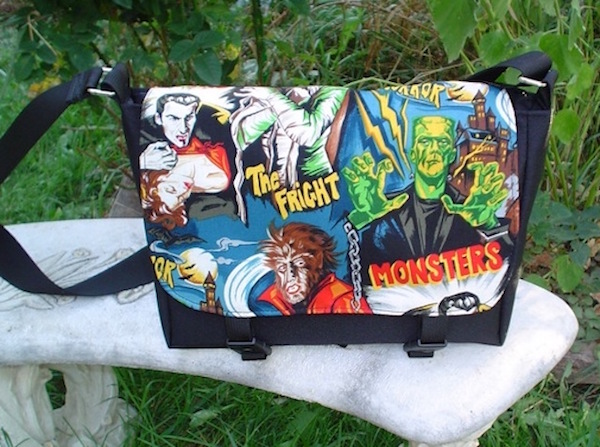 movie monsters mini messenger cross body bag